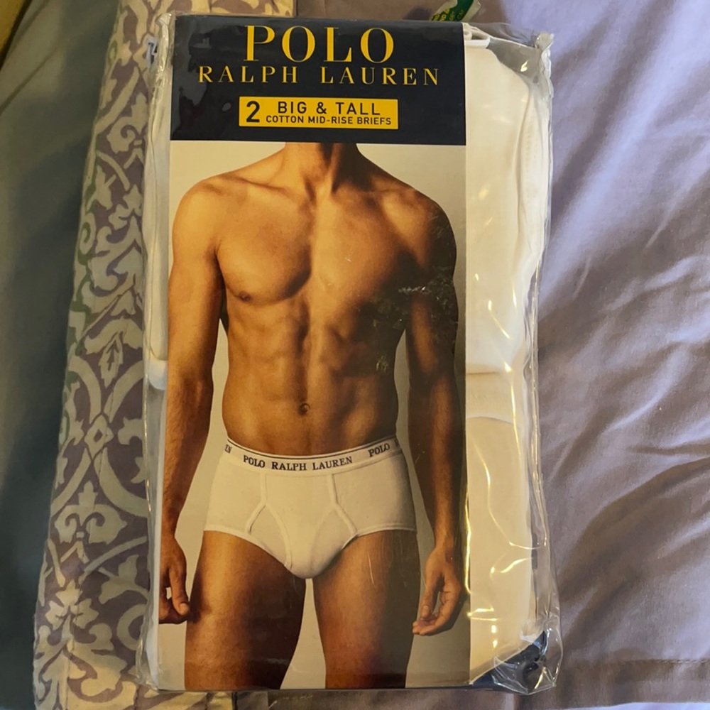 Polo by Ralph Lauren 2 pack big and tall mid rise briefs